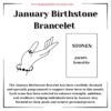January Birthstone Bracelet