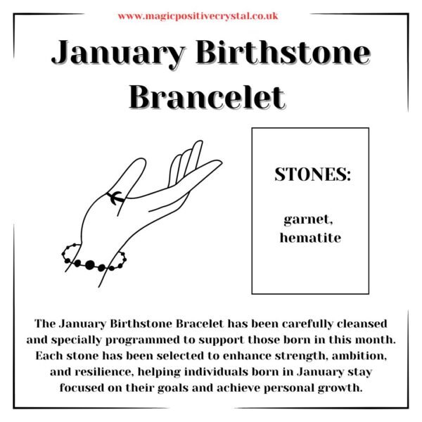 January Birthstone Bracelet