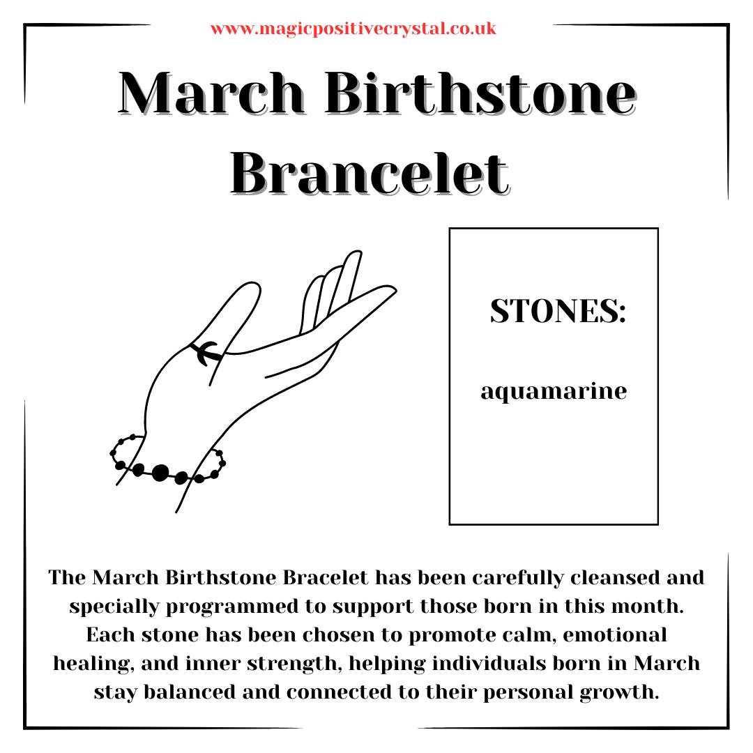 March Birthstone Bracelet
