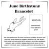 June Birthstone Bracelet