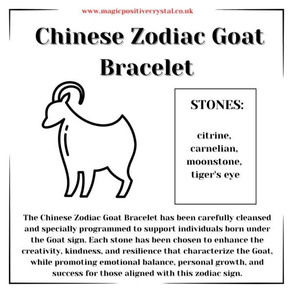 Chinese Zodiac Goat Bracelet