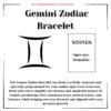 Gemini Zodiac Bracelet