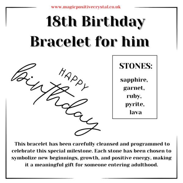 18th Birthday Bracelet For Him